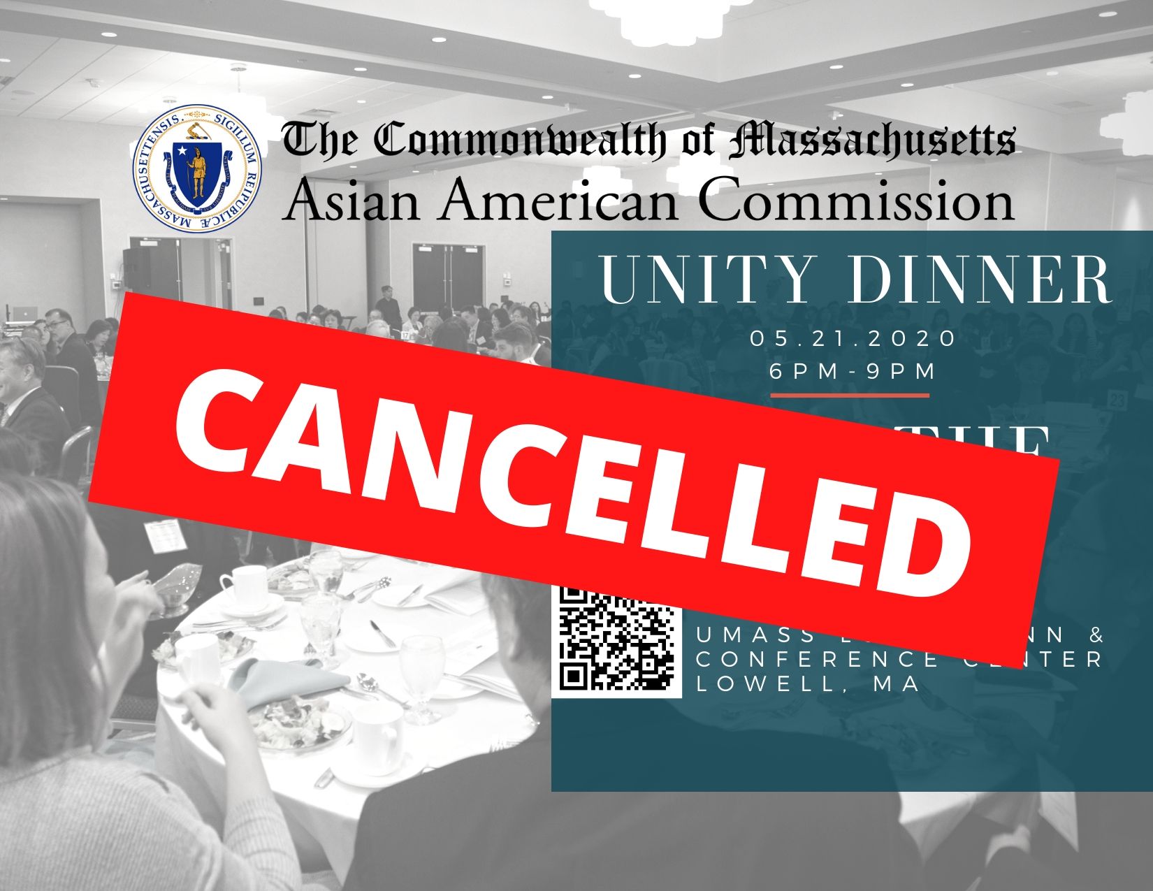 2020 Unity Dinner Cancelled Asian American & Pacific Islanders Commission
