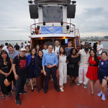 AAPIC poses with Commonwealth Seminar on the deck of the ship for AAPI Cruise